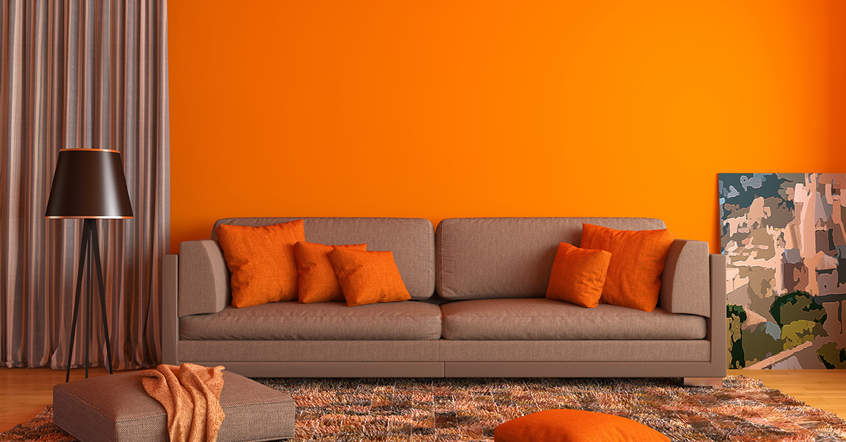 Citrus Burst Wall Colour for Living Room | Berger Paints