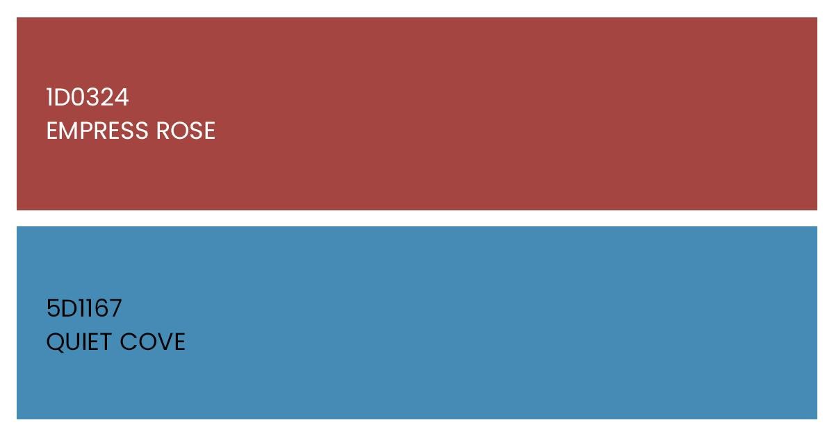 Hex Colour Codes for Shades of Red and Blue