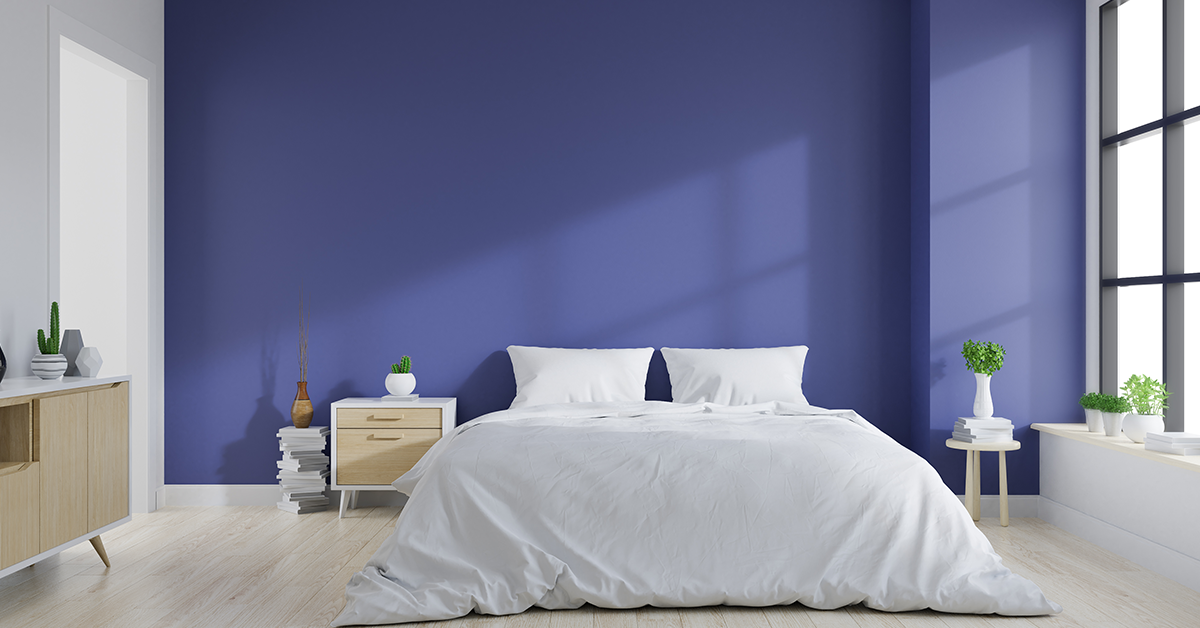 Veri Peri colour shade in the Bedroom