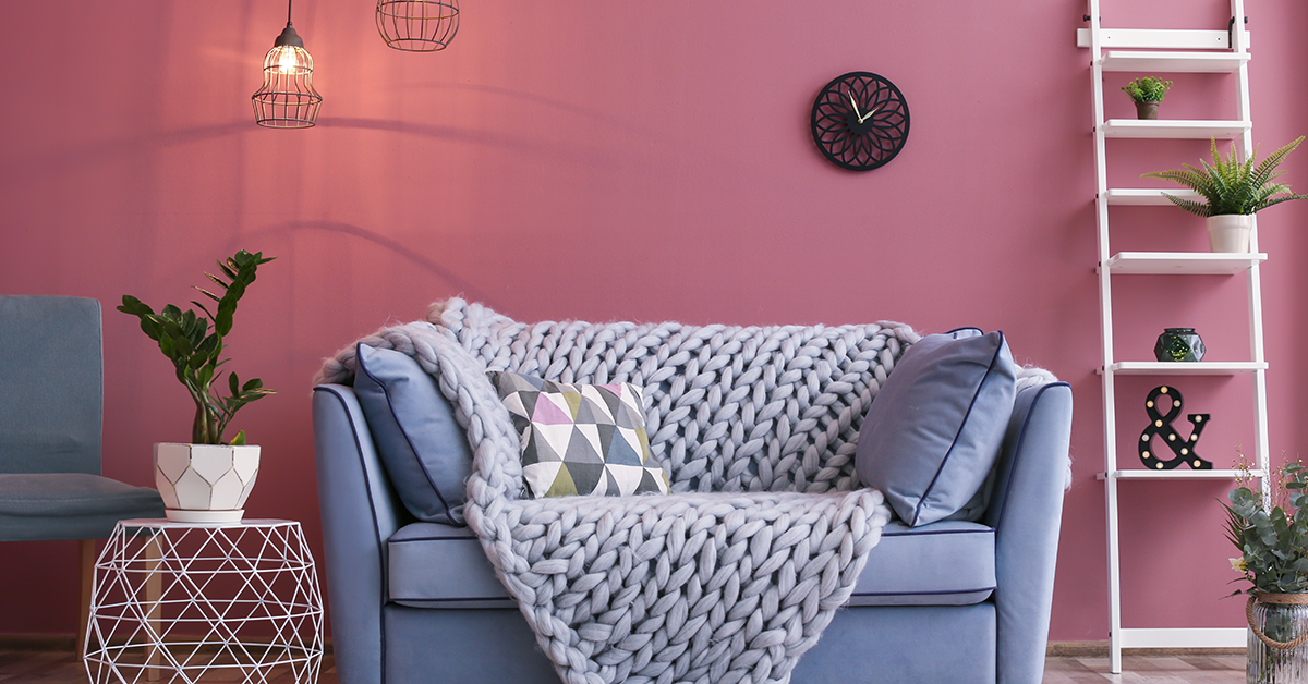 Pink bedroom wall paint color for luck