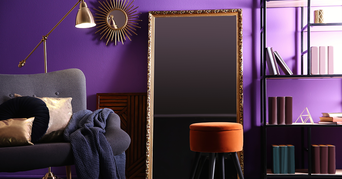 Purple, lucky interior paint color