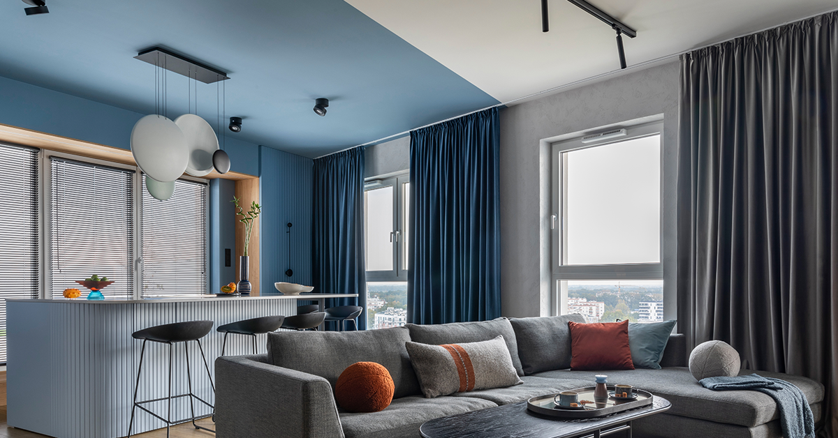 Kitchen and Living Room Interior