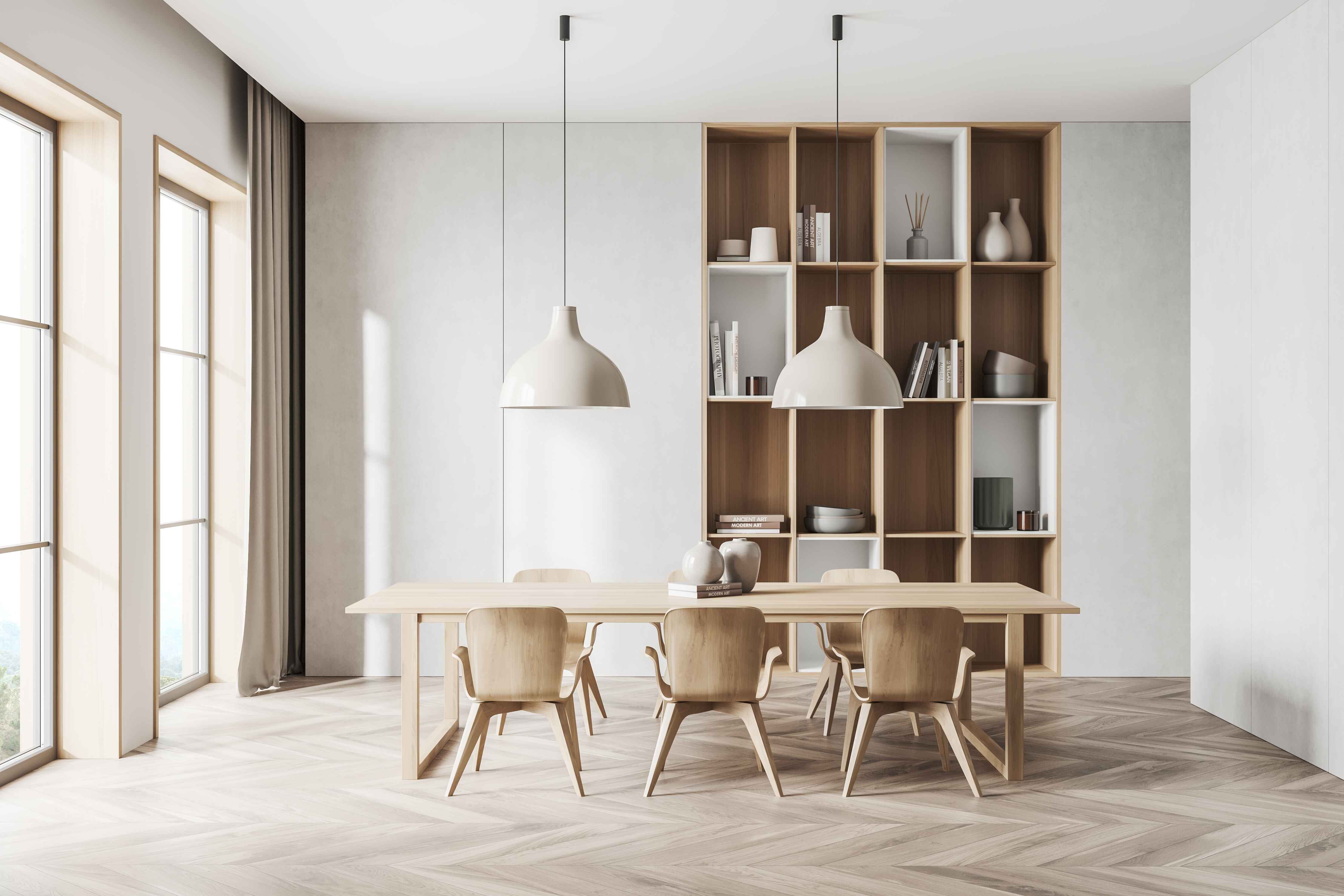 natural lighting in dining room