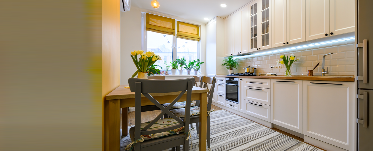 White Yellow Kitchen