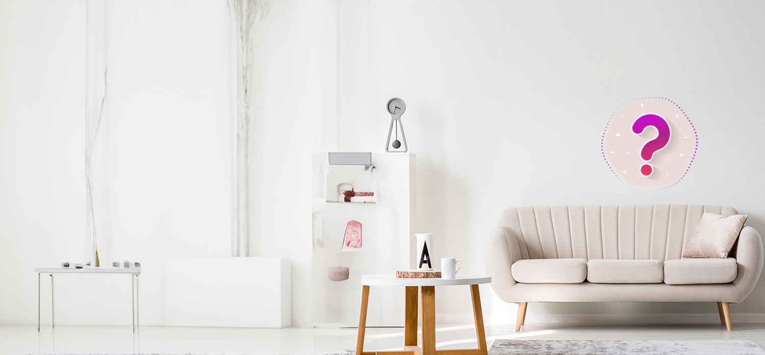 white and brown living room decor and walls