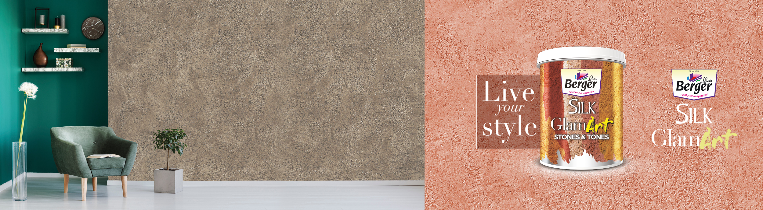 Silk GlamArt Stones and Tones Banner